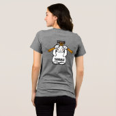 zal vechten voor Sushi Tri-Blend Shirt (Achterkant volledig)