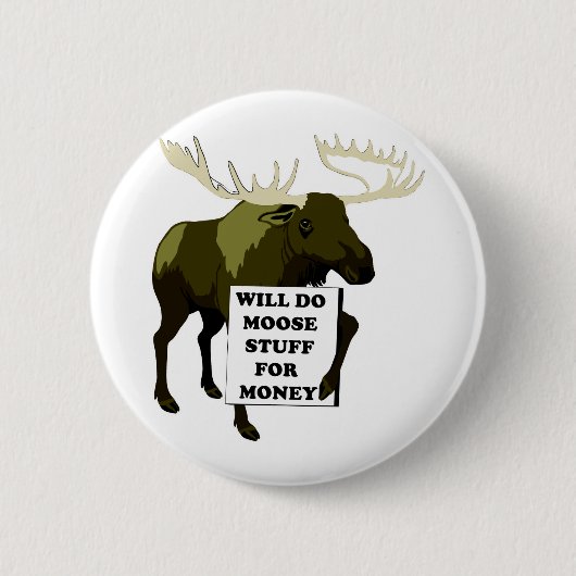 Zal veel geld verdienen ronde button 5,7 cm (Voorkant)