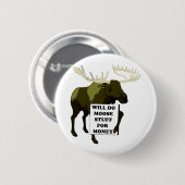 Zal veel geld verdienen ronde button 5,7 cm (Voorkant /achterkant)
