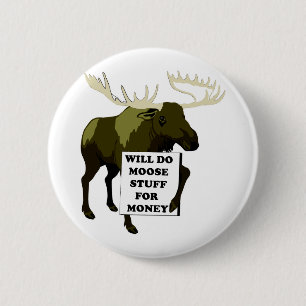 Zal veel geld verdienen ronde button 5,7 cm