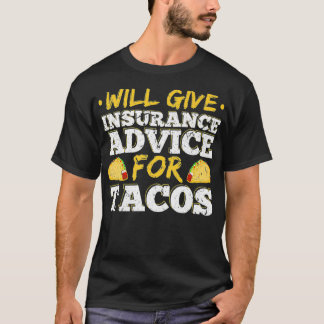 Zal verzekeringsadvies geven voor Tacos Actuary Ag T-shirt