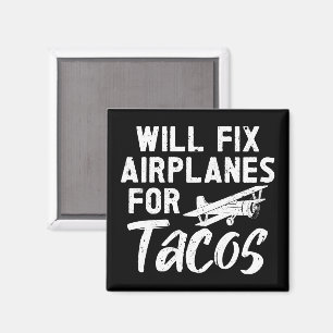 zal vliegtuigen voor taco's repareren magneet