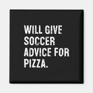 Zal Voetbaladvies Geven Voor Pizza Grappige Voetba Magneet