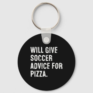 Zal Voetbaladvies Geven Voor Pizza Grappige Voetba Sleutelhanger