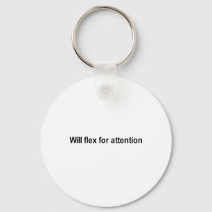 zal voor aandacht t-shirt flex zijn sleutelhanger