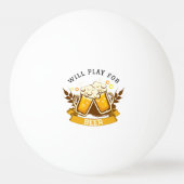Zal voor bier spelen | aanpasbaar pingpongbal (Voorkant)