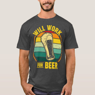 zal voor bier werken t-shirt