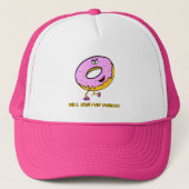 Zal voor donuts lopen trucker pet (Voorkant)