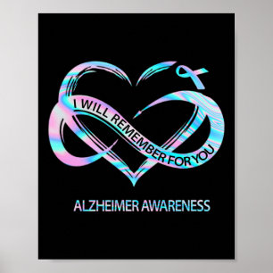 Zal Voor Jou Onthouden Alzheimerheimer Bewustzijn Poster