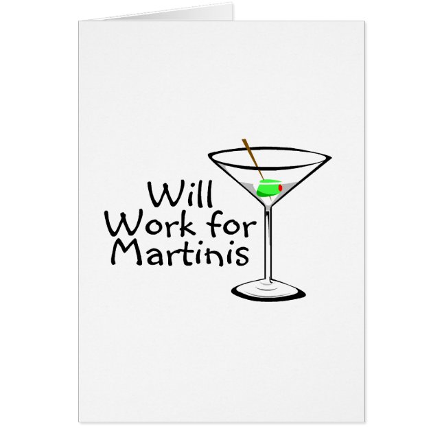 Zal voor Martinis werken (Voorkant)