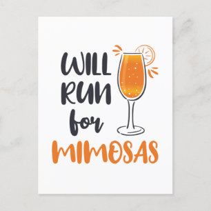Zal voor Mimosas lopen Briefkaart