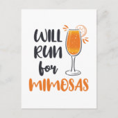 Zal voor Mimosas lopen Briefkaart (Voorkant)