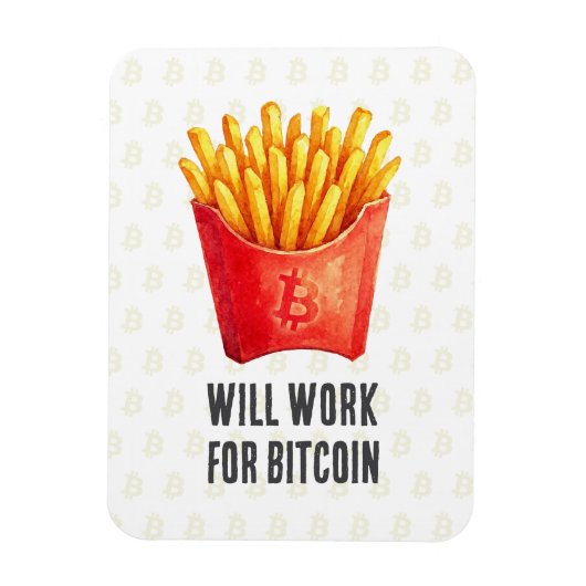 Zal Werken Voor Bitcoin Magneet (Verticaal)