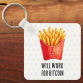 Zal Werken Voor Bitcoin Sleutelhanger (Voorkant)