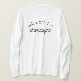 Zal werken voor champagne lang sleeve t-shirt