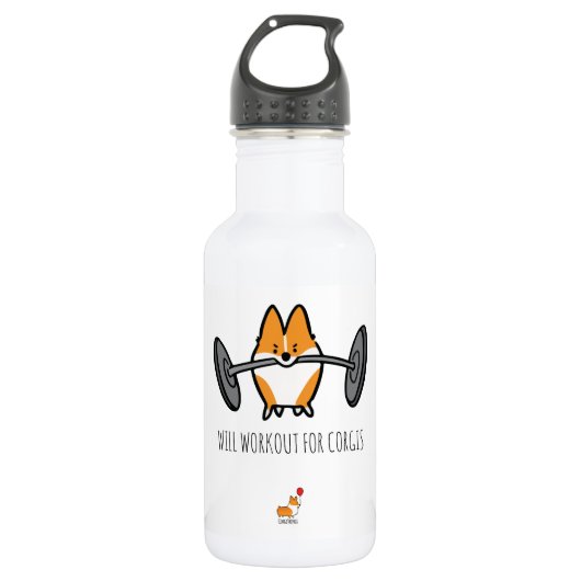 Zal werken voor Corgis-waterfles Waterfles (Voorkant)