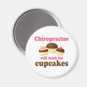 zal werken voor cupcakes chiropractor magneet (Voorkant / Achterkant)