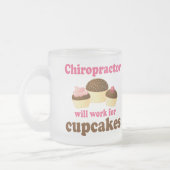 zal werken voor cupcakes chiropractor matglas koffiemok (Links)