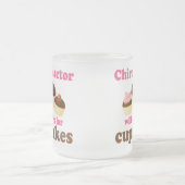 zal werken voor cupcakes chiropractor matglas koffiemok (Center)