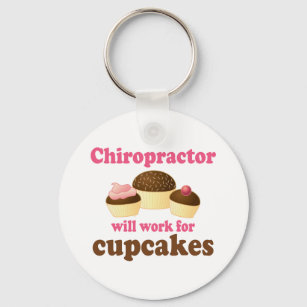 zal werken voor cupcakes chiropractor sleutelhanger