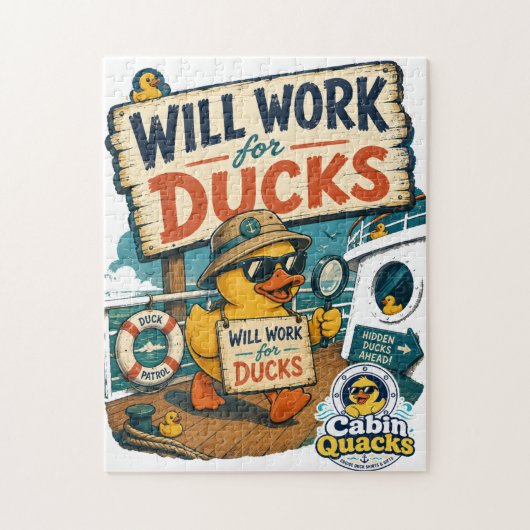 Zal werken voor eenden legpuzzel (Verticaal)