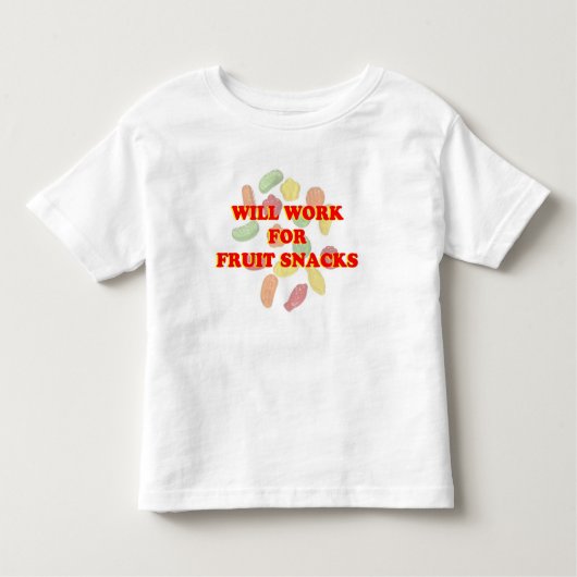 zal werken voor fruitsnack grappig kinder shirts (Voorkant)