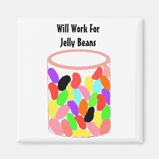 Zal Werken Voor Jelly Beans Magneet (Voorkant)