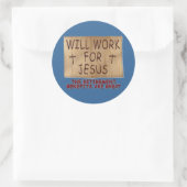 Zal werken voor Jesus Sticker (Tas)