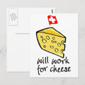 Zal werken voor kaas briefkaart (Voorkant / Achterkant)