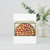 Zal werken voor Pizza Briefkaart (Staand voorkant)