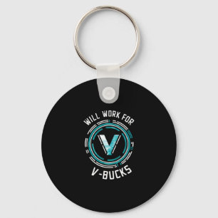 Zal Werken Voor V-bucks Ttle Royale Gamer Sleutelhanger
