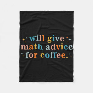Zal wiskunde advies geven voor koffiewiskunde teru fleece deken