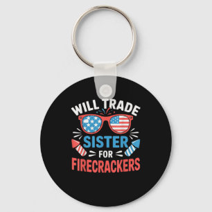 Zal Zus Ruilen Voor Vuurwerk Grappig 4 Juli Sleutelhanger