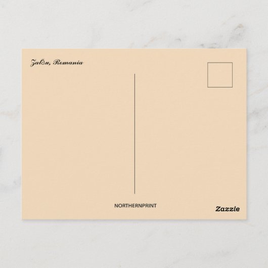 Zalău Romania Briefkaart (Achterkant)