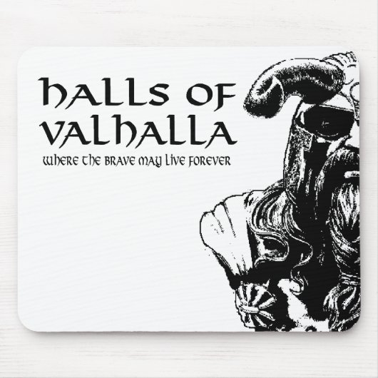 Zalen van Valhalla Mousepad Muismat (Voorkant)