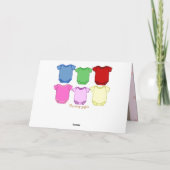 zalig Baby shower Kaart (Achterkant)