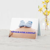 zalig Baby shower Kaart (Gele Bloem)