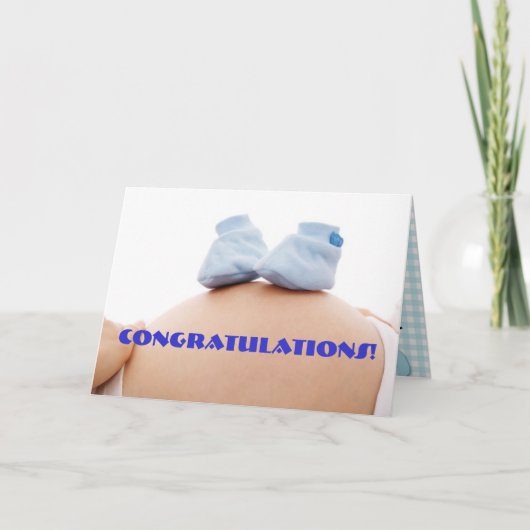 zalig Baby shower Kaart (Voorkant)