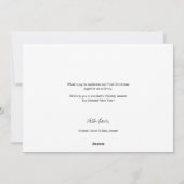 Zalig Baby's Eerste Kerstmis Familie Foto's Feestdagenkaart (Achterkant)