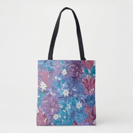 Zalig blauw tote bag (Voorkant)