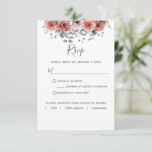Zalig Bloemen met/zonder maaltijd RSVP (Staand voorkant)
