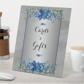 Zalig botanisch: zilver-geïnfundeerd Vrijgezellenf Reclamebord Met Voetstuk (Insitu)