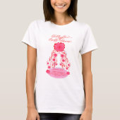 Zalig en bloeiend - blozend Roos T-shirt (Voorkant)