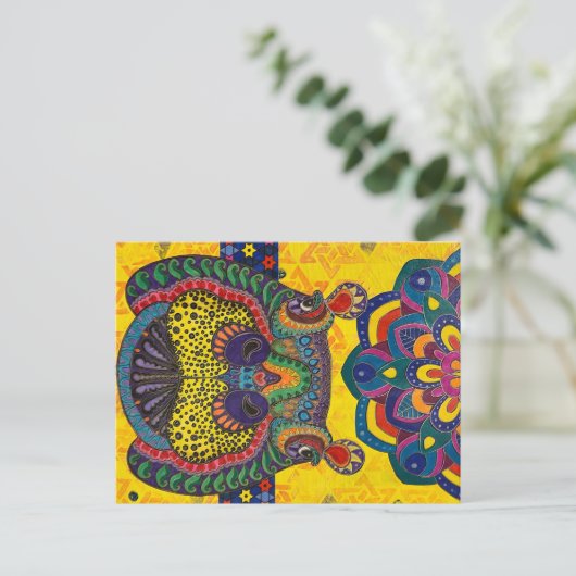 Zalig Hippo Briefkaart (Staand voorkant)