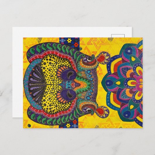 Zalig Hippo Briefkaart (Voorkant / Achterkant)