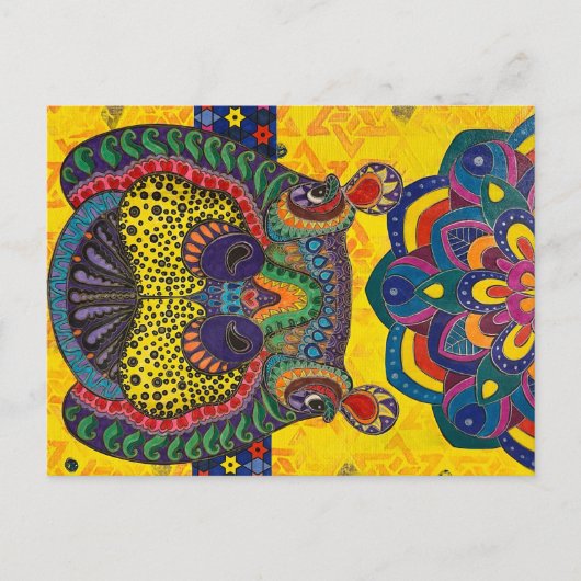 Zalig Hippo Briefkaart (Voorkant)