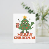 Zalig kerstfeest briefkaart (Staand voorkant)