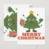 Zalig kerstfeest briefkaart (Voorkant / Achterkant)