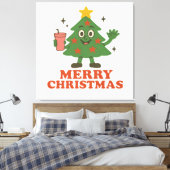 Zalig kerstfeest canvas afdruk (Insitu (Slaapkamer))