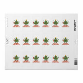 Zalig kerstfeest  etiket (Full Sheet)